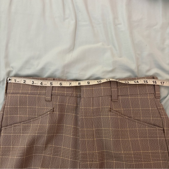Vintage Levi's Panatela Trouser Creased Pants Tan  Plaid Retro Size 33 34 X 31 - Picture 6 of 9